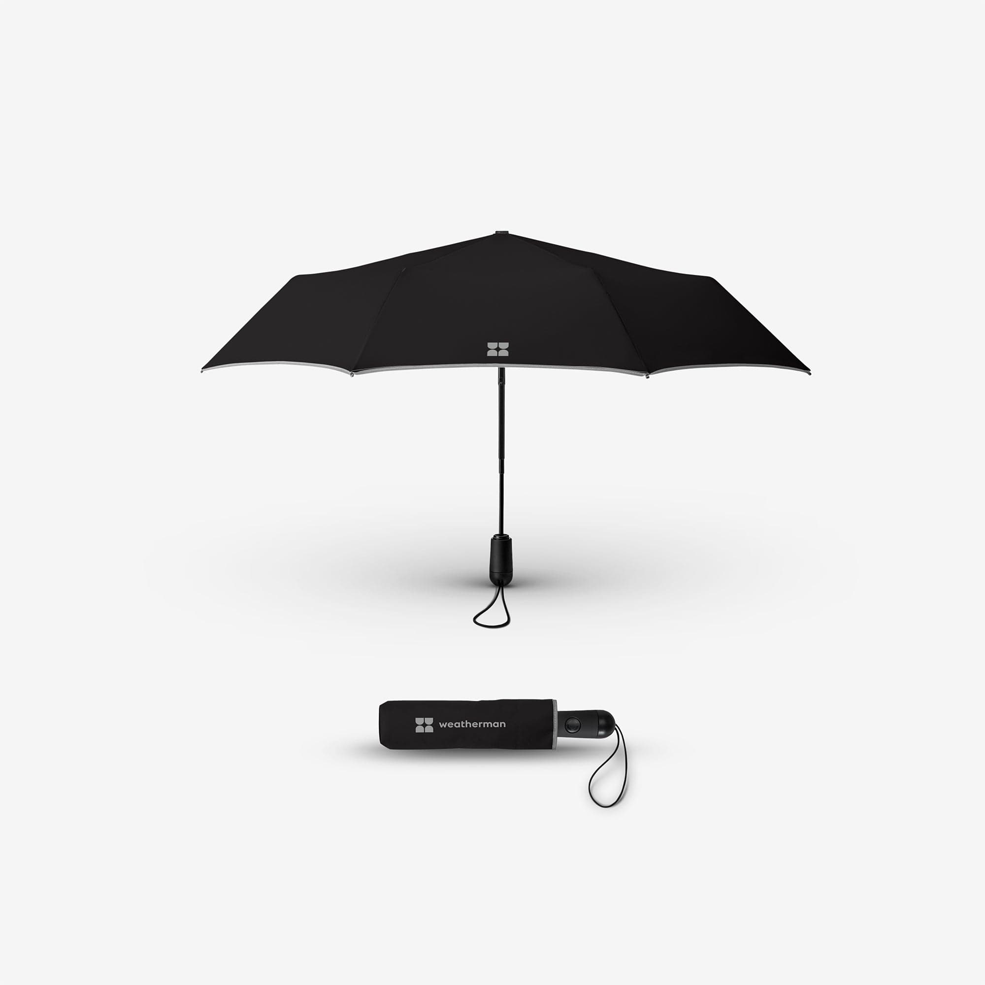 Black Travel Umbrella front product image